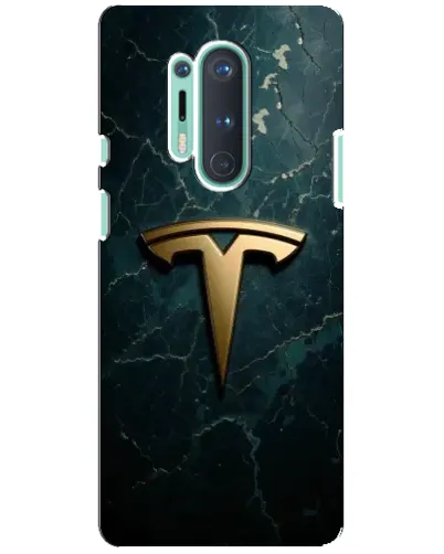 Чохол для OnePlus 8 Pro з картинкою «Мармурова Tesla Gold»