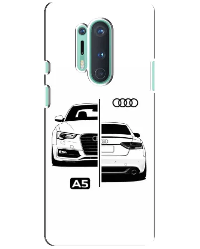 Чохол для OnePlus 8 Pro з картинкою «Audi — контрастний дизайн»
