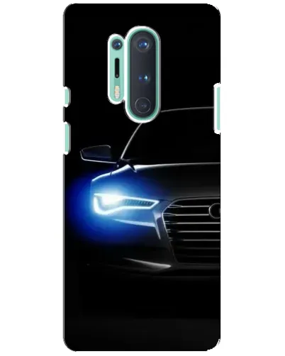 Чохол для OnePlus 8 Pro з картинкою «Неоновий погляд Audi»