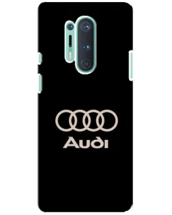 Чохол для OnePlus 8 Pro з картинкою «Audi — золотий логотип»