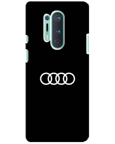 Чохол для OnePlus 8 Pro з картинкою «Audi White Logo»