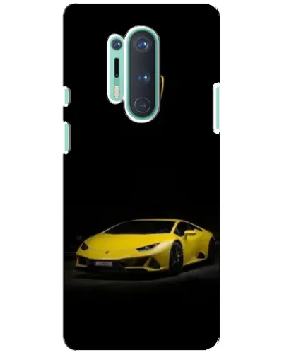 Чохол для OnePlus 8 Pro з картинкою «Lamborghini жовтий акцент»
