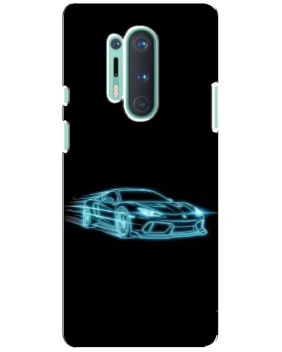 Чохол для OnePlus 8 Pro з картинкою «Неоновий контур Lamborghini»