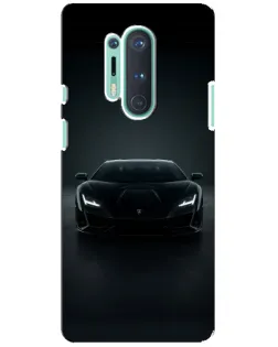 Чохол для OnePlus 8 Pro з картинкою «Чорний Lamborghini Aventador»