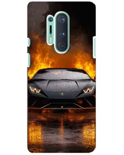 Чохол для OnePlus 8 Pro з картинкою «Lamborghini у вогні»