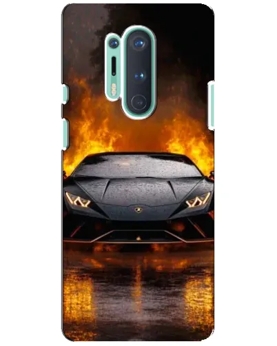 Чохол для OnePlus 8 Pro з картинкою «Lamborghini у вогні»