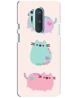Чохол для OnePlus 8 Pro з картинкою «Pusheen тріо»