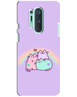 Чохол для OnePlus 8 Pro з картинкою «Веселкові Пушини»