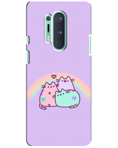 Чохол для OnePlus 8 Pro з картинкою «Веселкові Пушини»
