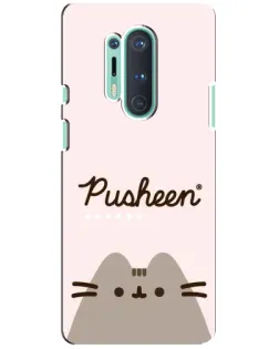 Чохол для OnePlus 8 Pro з картинкою «Pusheen логотип»