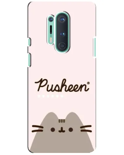 Чохол для OnePlus 8 Pro з картинкою «Pusheen логотип»