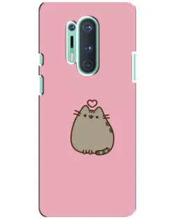Чохол для OnePlus 8 Pro з картинкою «Pusheen серце»