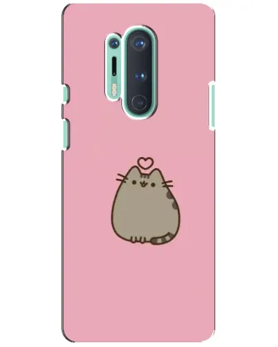 Чохол для OnePlus 8 Pro з картинкою «Pusheen серце»