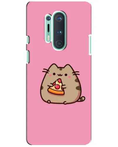 Чохол для OnePlus 8 Pro з картинкою «Пушин із піцою»