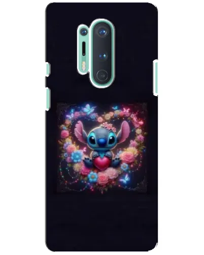 Чехол для OnePlus 8 Pro с картинкой «Stitch в цветах» Чехол для OnePlus 8 Pro с картинкой «Stitch в цветах»