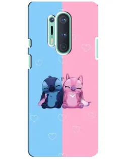 Чехол для OnePlus 8 Pro с картинкой «Stitch и Angel Love»
