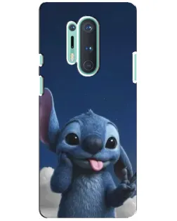 Чехол для OnePlus 8 Pro с картинкой «Стич в облаках»
