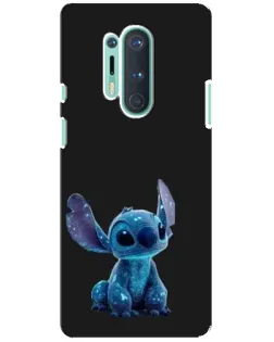 Чехол для OnePlus 8 Pro с картинкой «Стич на черном»