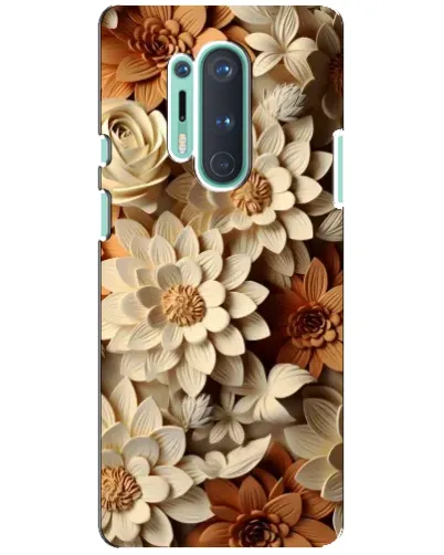 Чохол для OnePlus 8 Pro з картинкою «Бежевий флористичний декор» Чохол для OnePlus 8 Pro з картинкою «Бежевий флористичний декор»