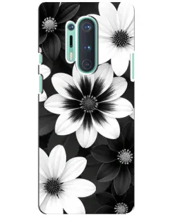 Чохол для OnePlus 8 Pro з картинкою «Монохромні айстри»