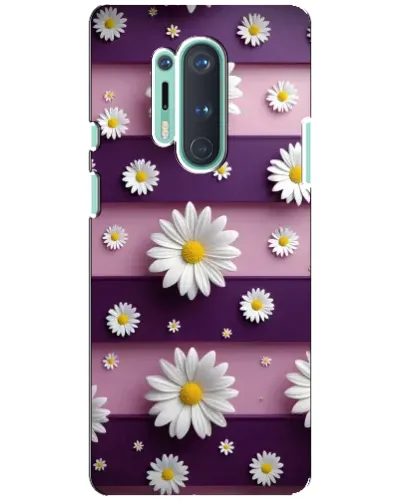 Чохол для OnePlus 8 Pro з картинкою «Ромашки на фіолетовому» Чохол для OnePlus 8 Pro з картинкою «Ромашки на фіолетовому»