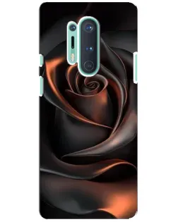 Чохол для OnePlus 8 Pro з картинкою «Шовкова чорна троянда»