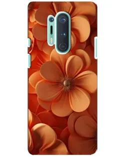 Чохол для OnePlus 8 Pro з картинкою «Помаранчева макро квітка»
