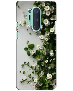 Чохол для OnePlus 8 Pro з картинкою «Гілка дрібних білих квітів»