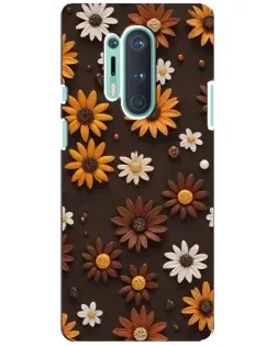 Чохол для OnePlus 8 Pro з картинкою «Візерунок з маленьких соняшників»
