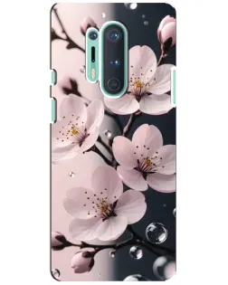 Чохол для OnePlus 8 Pro з картинкою «Ніжня сакура та краплі»