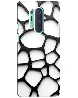 Чохол для OnePlus 8 Pro з картинкою «Біла об'ємна сітка» Чохол для OnePlus 8 Pro з картинкою «Біла об'ємна сітка»