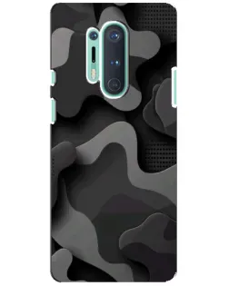 Чохол для OnePlus 8 Pro з картинкою «Темний абстрактний камуфляж»