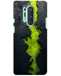 Чохол для OnePlus 8 Pro з картинкою «Салатовий розлом скелі»