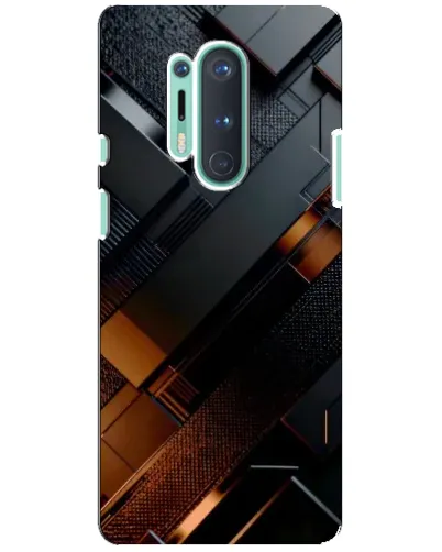 Чохол для OnePlus 8 Pro з картинкою «Чорні геометричні блоки» Чохол для OnePlus 8 Pro з картинкою «Чорні геометричні блоки»