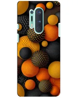 Чохол для OnePlus 8 Pro з картинкою «Об'ємні помаранчеві сфери»