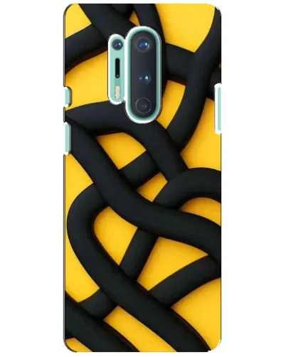 Чохол для OnePlus 8 Pro з картинкою «Чорне жовте переплетення» Чохол для OnePlus 8 Pro з картинкою «Чорне жовте переплетення»