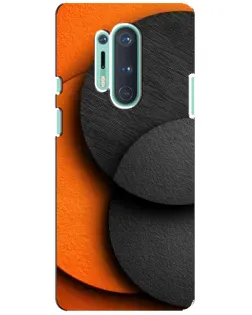 Чохол для OnePlus 8 Pro з картинкою «Геометрія помаранчевих кіл»