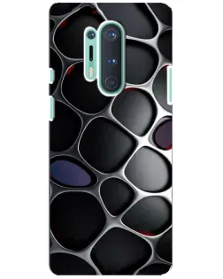 Чохол для OnePlus 8 Pro з картинкою «Об'ємна темна решітка»