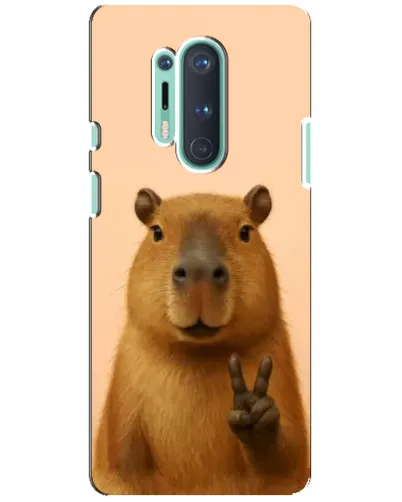 Чехол для OnePlus 8 Pro с картинкой «Капибара виктория»