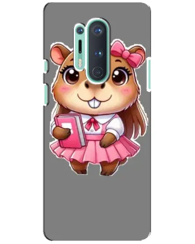 Чехол для OnePlus 8 Pro с картинкой «Девочка капибара»