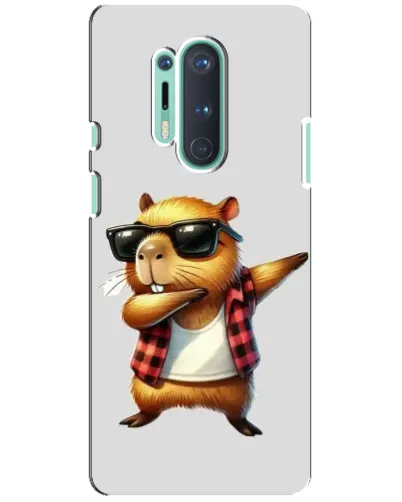 Чехол для OnePlus 8 Pro с картинкой «Капибара рэпер даб»
