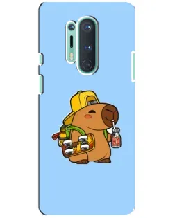Чехол для OnePlus 8 Pro с картинкой «Капибара на скейте» Чехол для OnePlus 8 Pro с картинкой «Капибара на скейте»