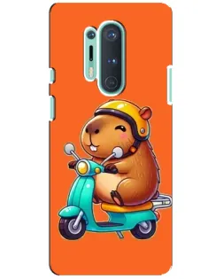 Чехол для OnePlus 8 Pro с картинкой «Капибара на скутере» Чехол для OnePlus 8 Pro с картинкой «Капибара на скутере»