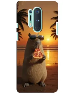 Чехол для OnePlus 8 Pro с картинкой «Капибара с пиццей» Чехол для OnePlus 8 Pro с картинкой «Капибара с пиццей»