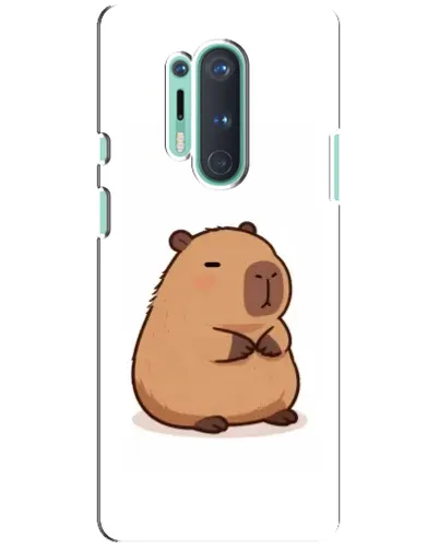 Чехол для OnePlus 8 Pro с картинкой «Толстенькая капибара»