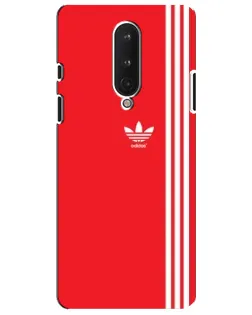 Чохол для OnePlus 8 з картинкою «Червоний мінімалізм Adidas»