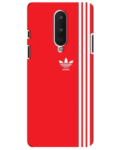 Чохол для OnePlus 8 з картинкою «Червоний мінімалізм Adidas»
