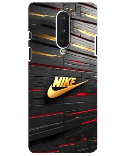 Чохол для OnePlus 8 з картинкою «Золотий Nike на металі»