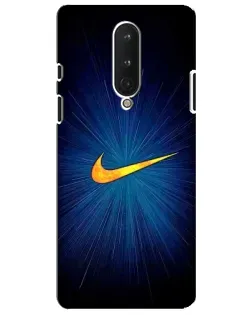 Чехол для OnePlus 8 с картинкой «Синий пульс Nike»