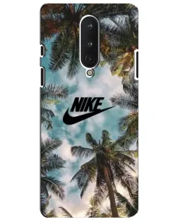 Чехол для OnePlus 8 с картинкой «Тропический принт Nike»